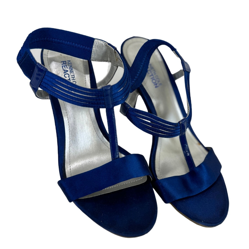 Blue Kenneth Cole Reaction Heels Formal Wedding 6.5